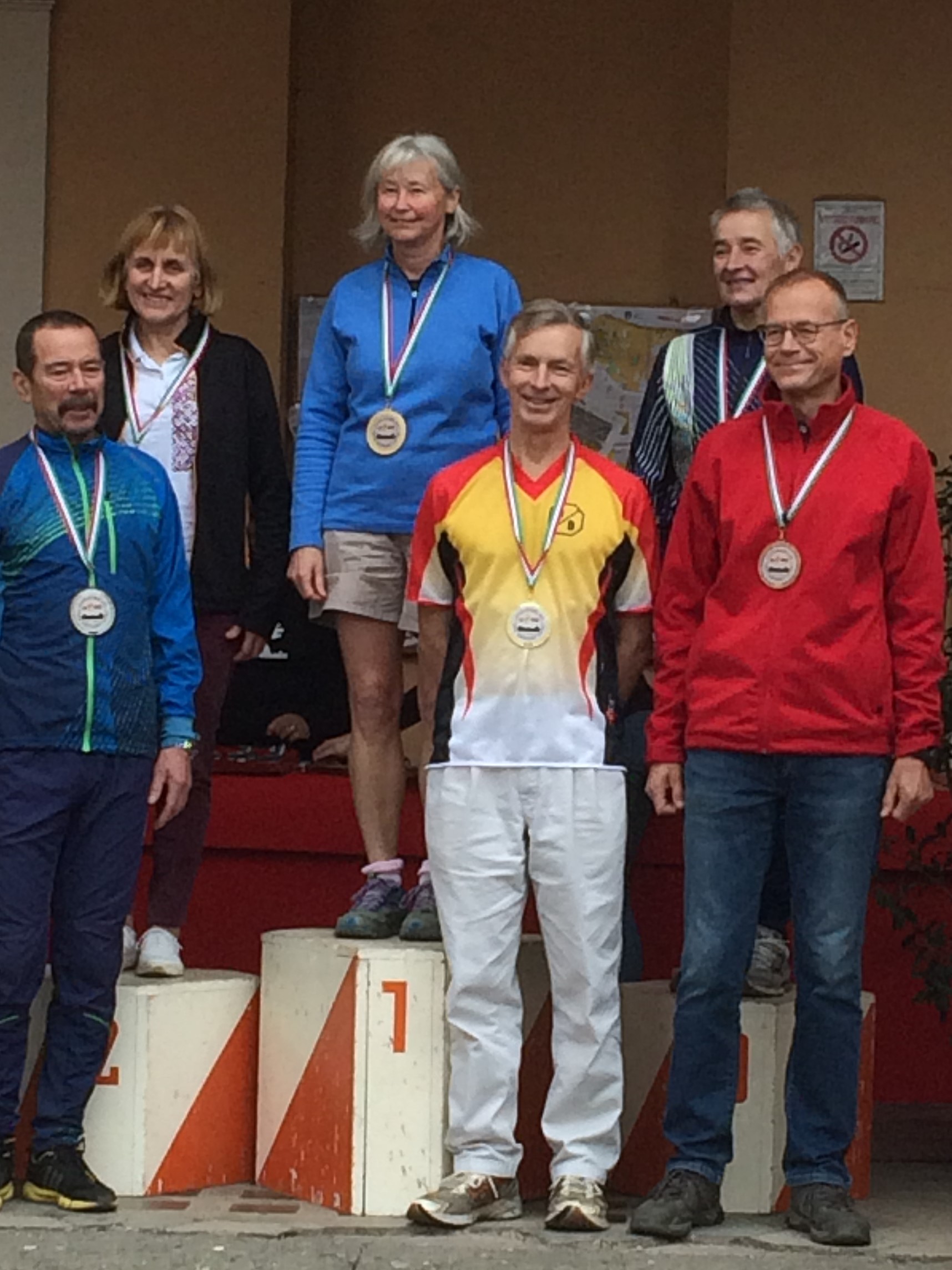 Barry Elkington on the podium in Rome 2017